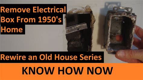 how to remove old work electrical box|remove old outlet box.